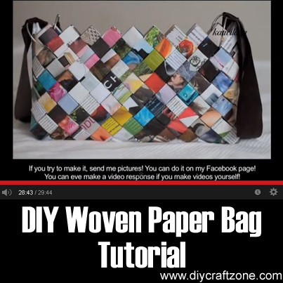 DIY Woven Paper Bag Tutorial