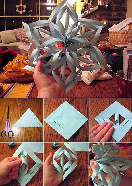 How To Make A Giant 3D Paper Snowflake!
