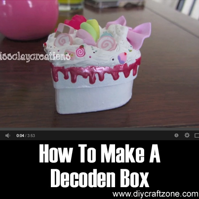 How To Make A Decoden Box