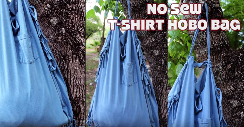 DIY Hobo Bag From T-shirt