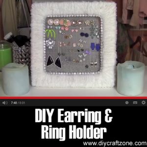 DIY Earring & Ring Holder