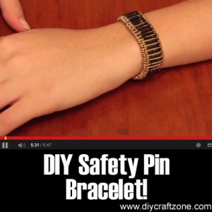 DIY Safety Pin Bracelet!