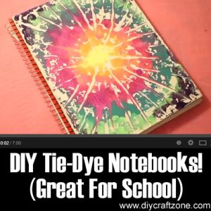 DIY Tie-Dye Notebooks! (Great For School)