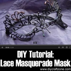 DIY Tutorial Lace Masquerade Mask