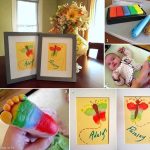Rainbow Butterfly Footprint Artwork (Crafting With Twinfants)