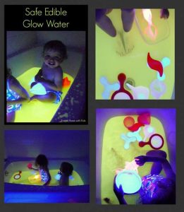 Safe and Edible Glow Water for Baths and Play