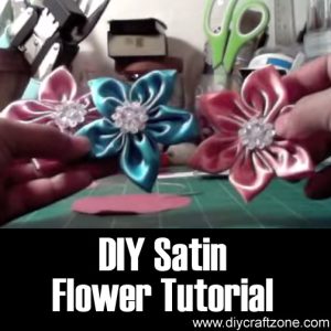 DIY Satin Flower Tutorial