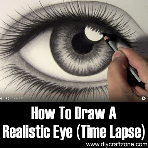 How To Draw A Realistic Eye (Time Lapse)