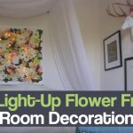 DIY Light-Up Flower Frame Room Decoration